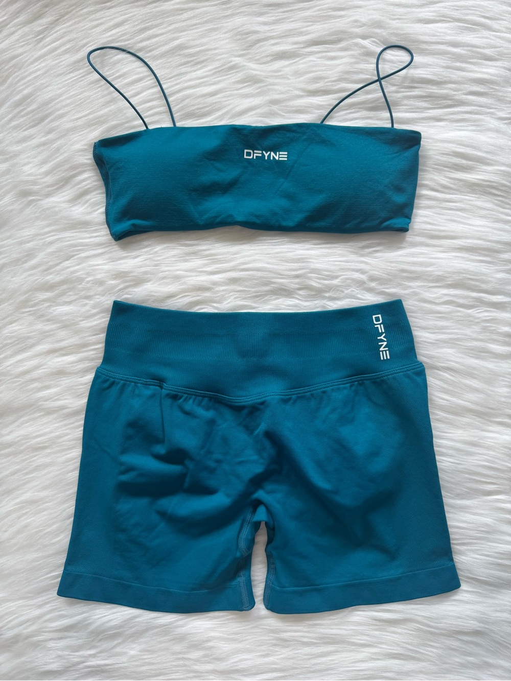 Dfyne Teal Blue Workout Sets.